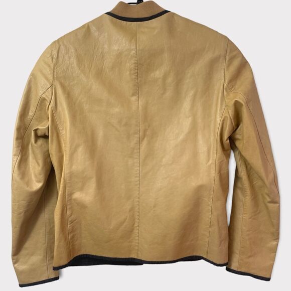 Bruno magli leather bomber jacket size 40 - Picture 3 of 6